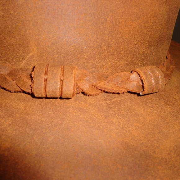 FIRM New Minnetonka Outback Distressed Leather Hat S Brown main image 7